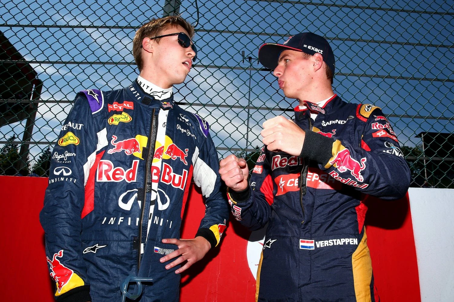 Echange entre Max Verstappen et Daniil Kvyat dès l&rsquo;Espagne