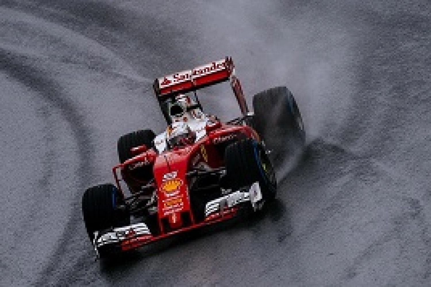 Sebastian Vettel, seul rescapé chez Ferrari au Brésil