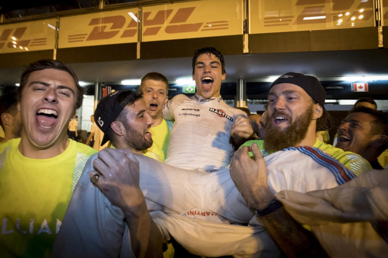 Lance Stroll monte sur son premier podium en F1