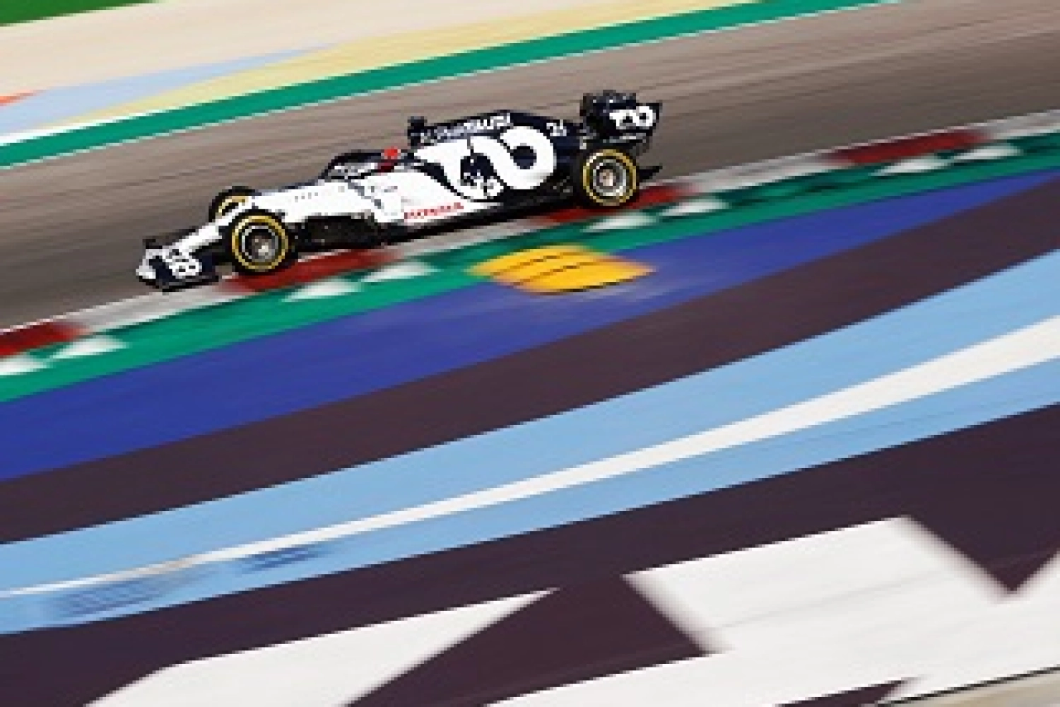 L&rsquo;Alpha Tauri AT01 en piste à Misano