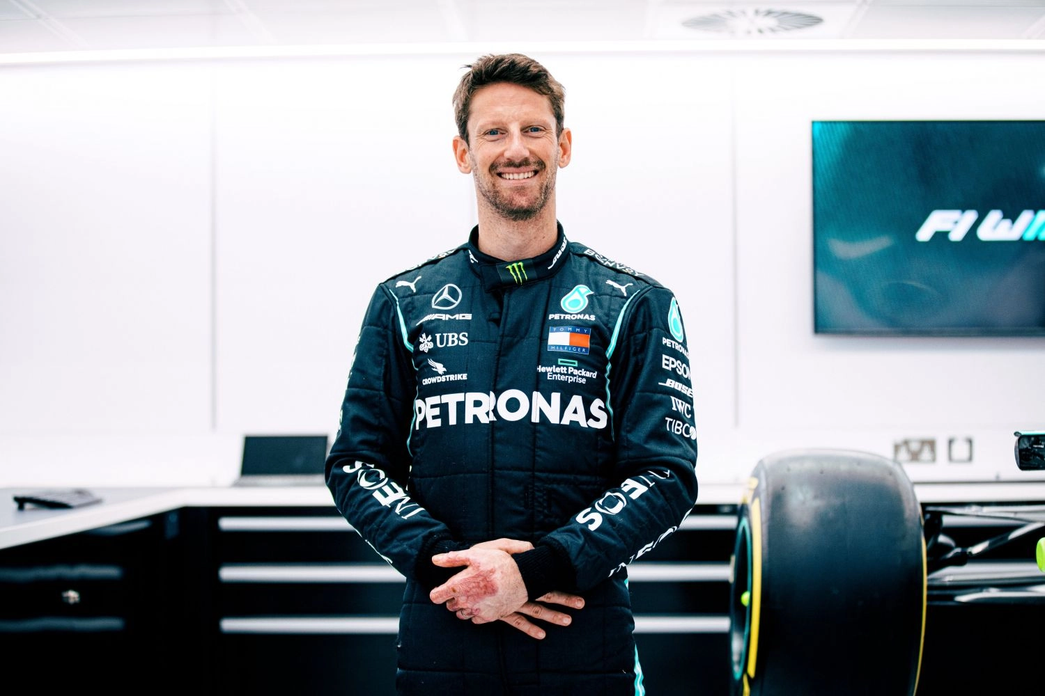 Le test chez Mercedes de Grosjean toujours en suspens