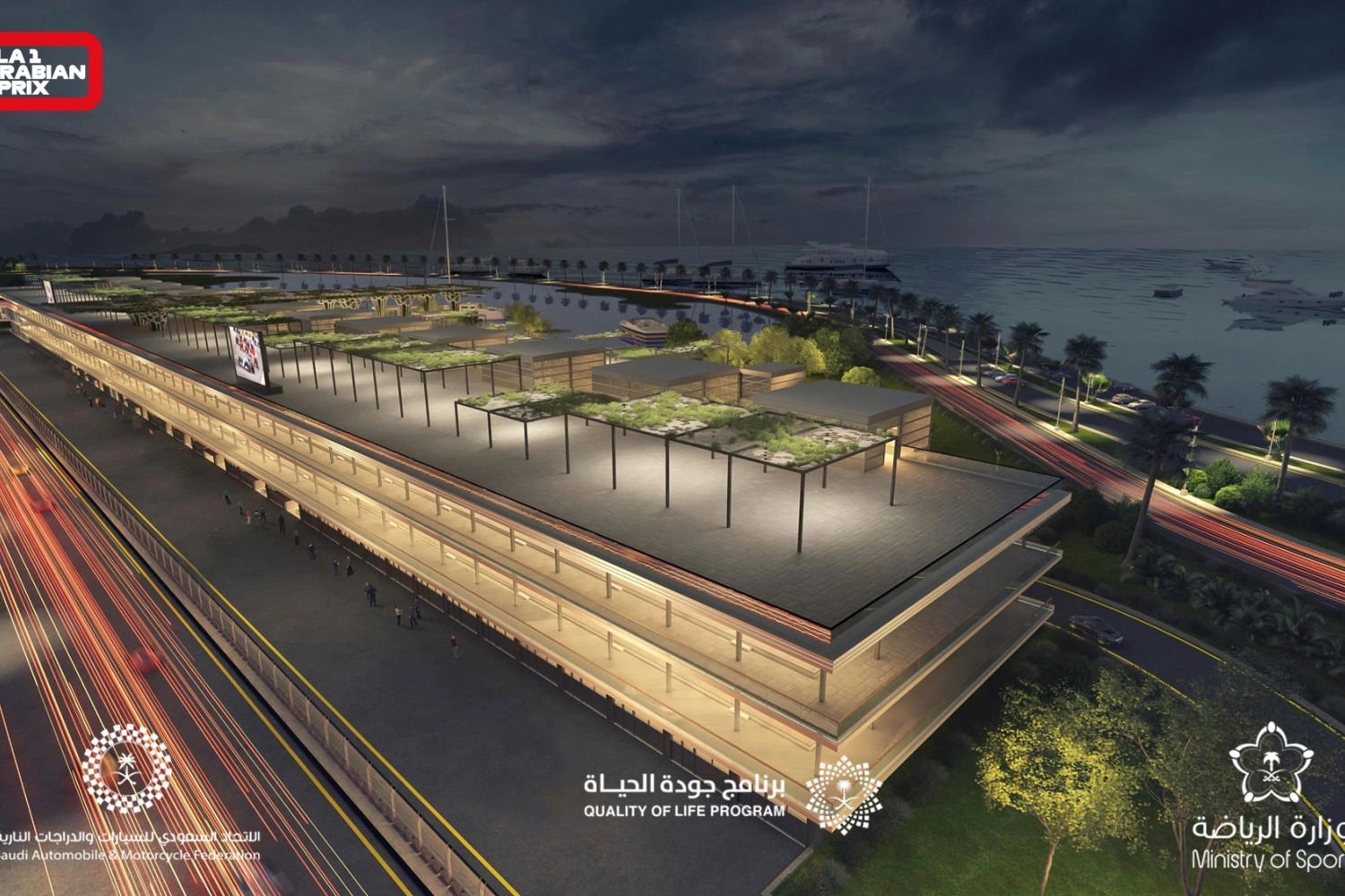 Les futurs stands du circuit de Jeddah ont été dévoilés