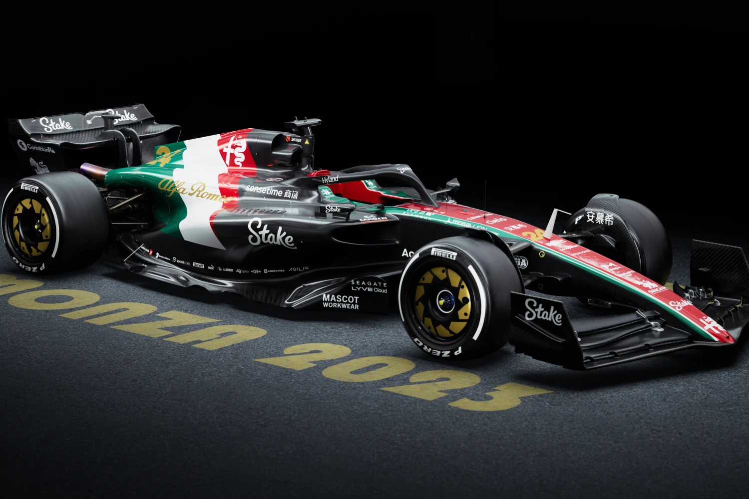 Alfa Romeo à Monza avec une livrée spéciale