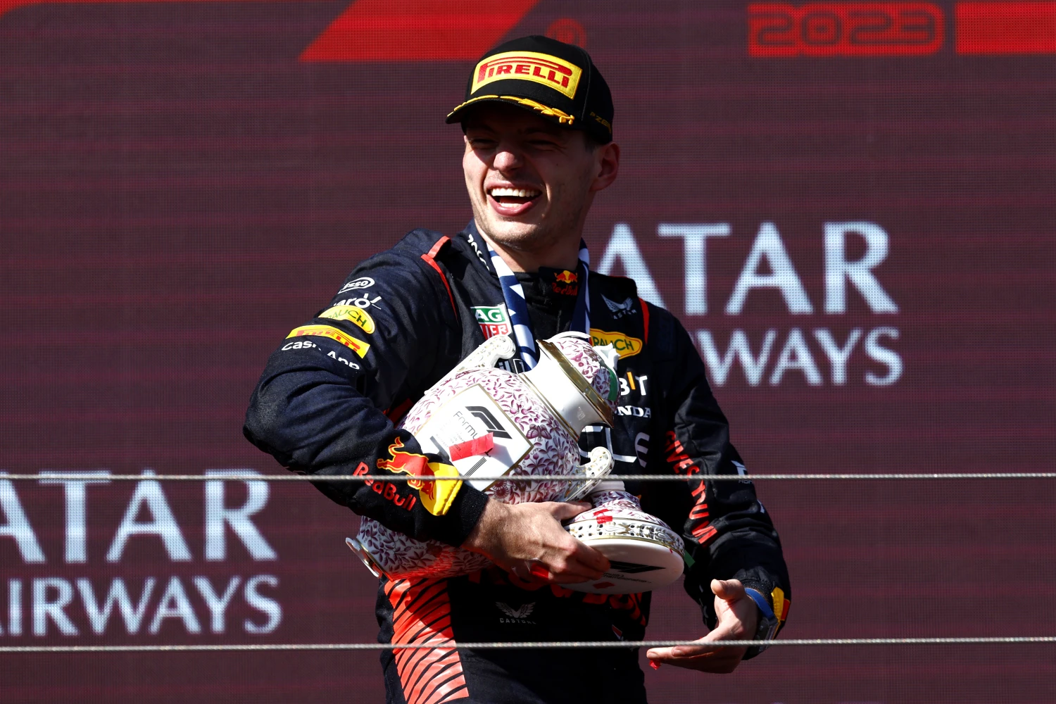 Max Verstappen a récupéré son trophée cassé du GP de Hongrie
