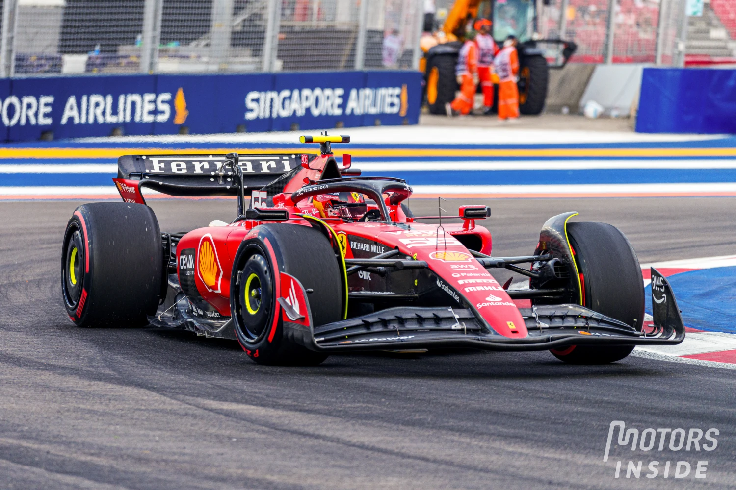 Grand Prix de Singapour – Essais Libres 2 : Ferrari encore devant, Red Bull souffre