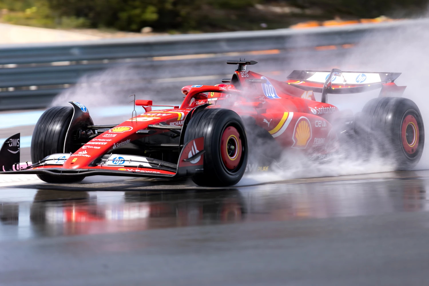 Ferrari a réalisé deux jours d&rsquo;essais pour Pirelli au Castellet