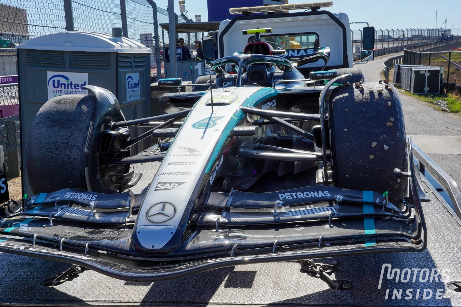 Hamilton avec la nouvelle mise à jour au Mexique, Russell avec l&rsquo;ancienne