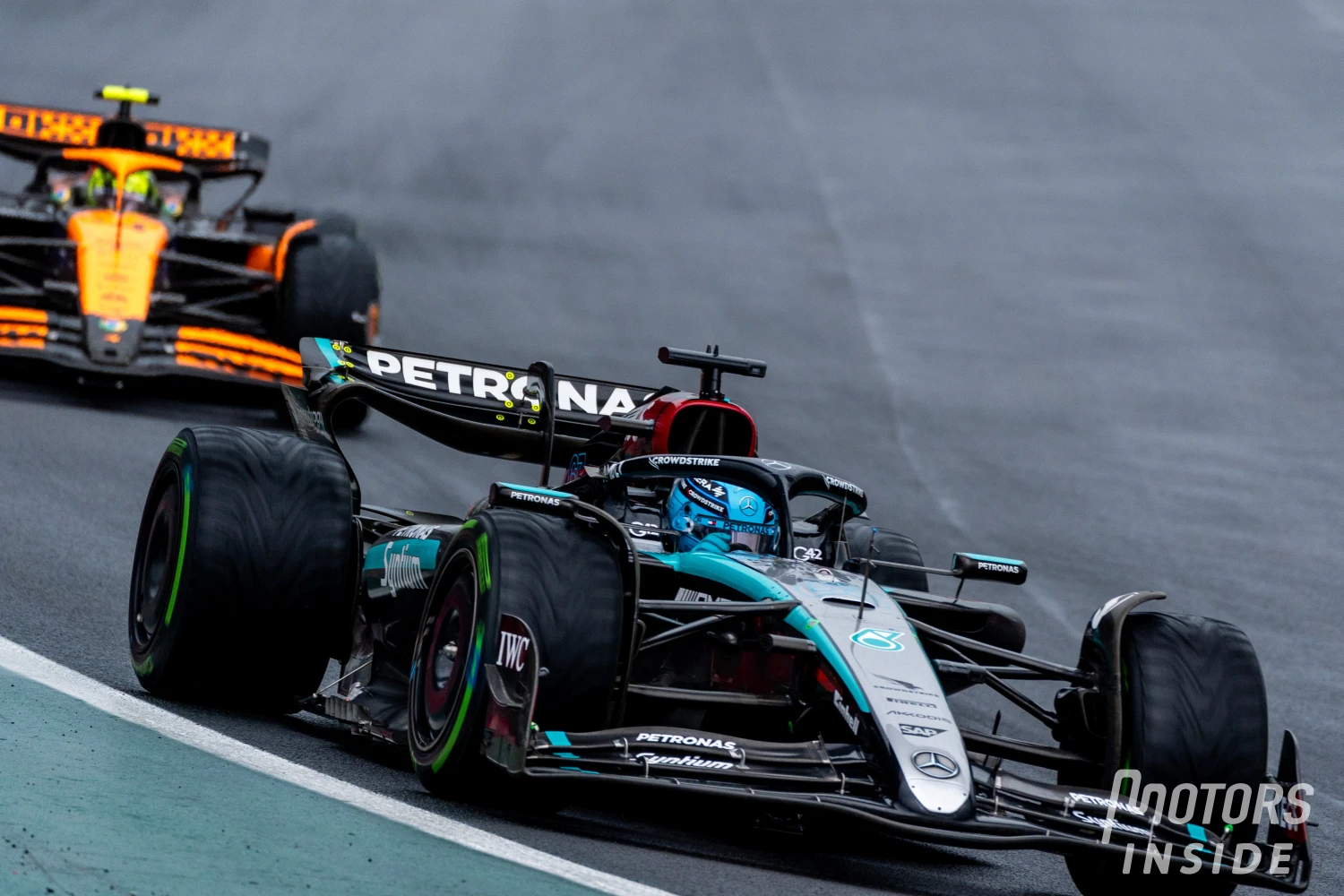 George Russell réprimandé, tout comme Lando Norris pour son infraction lors du départ avorté