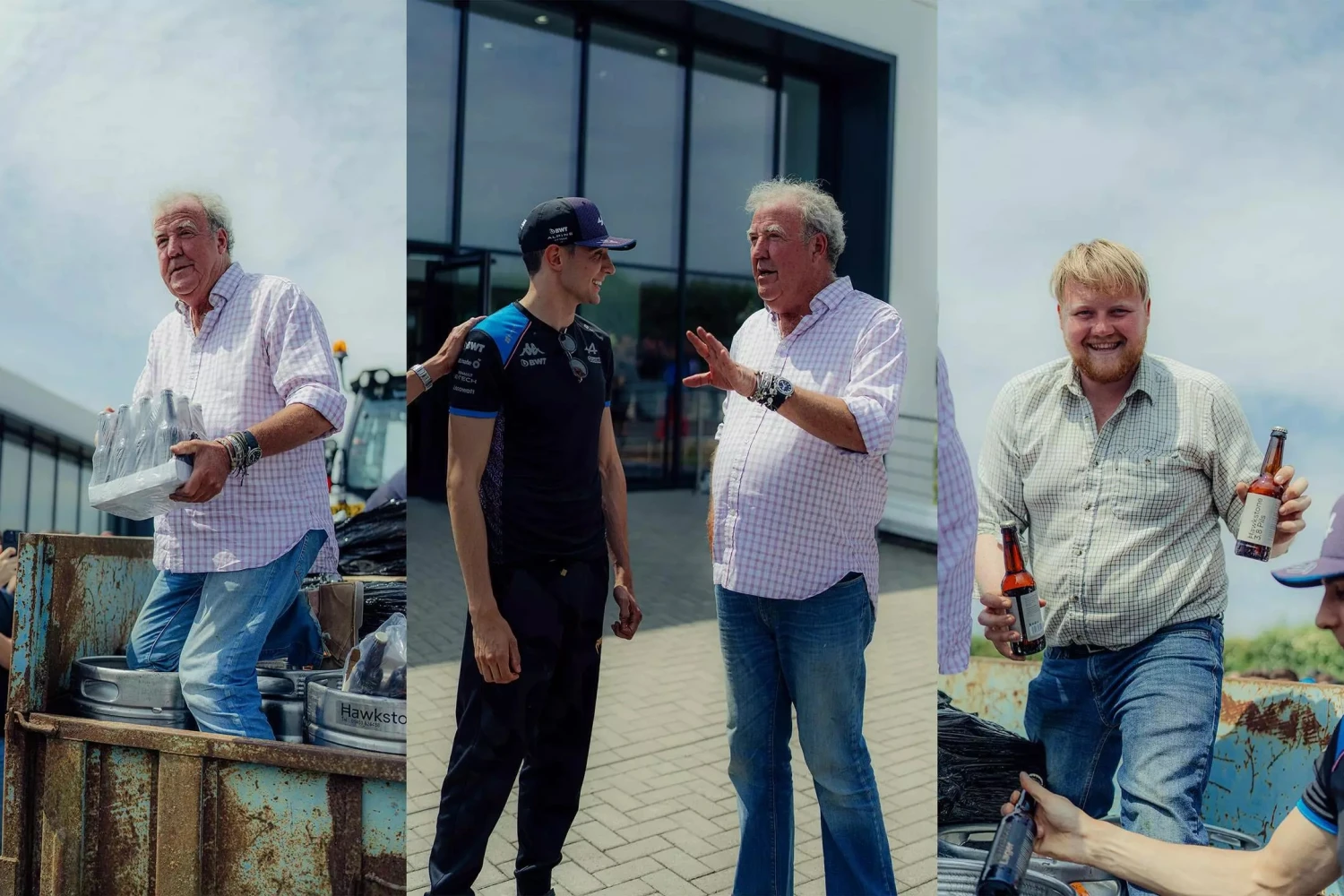 Vidéo : Jeremy Clarkson s&rsquo;invite chez Alpine pour offrir des bières aux salariés d&rsquo;Enstone