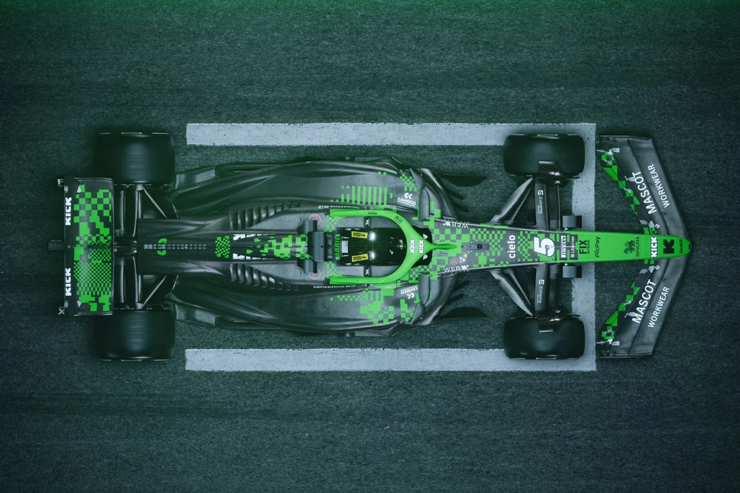 Sauber dévoile une livrée unique « Glitched Out » pour le Grand Prix d&rsquo;Espagne