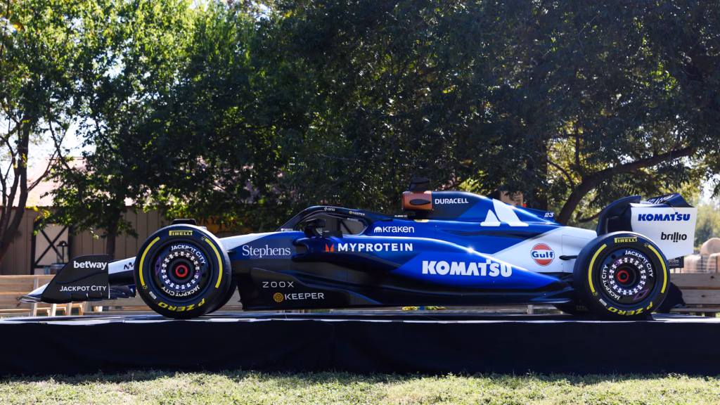 Couleurs rétro 2002 pour célébrer Atlassian © Williams